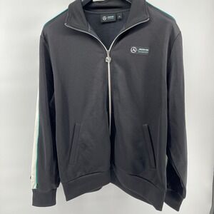 AMG Petronas Motorsport Track Jacket Adult XL Black Full Zip Mercedes